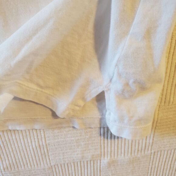 Talbots Woman Plus Petites Top‎ Womens 1XP Pima Super Soft Cotton White Ruffle - Picture 5 of 10